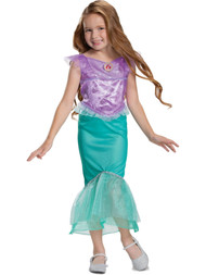 Disney Toddler Girls Little Mermaid Princess Ariel Glitter Costume Dress 3T-4T