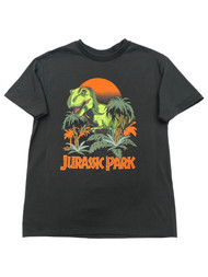 Jurassic Park Boys Black Short Sleeve Dinosaur Raptor T-Shirt Shirt