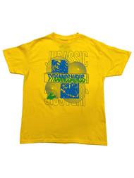 Jurassic World Boys Yellow Short Sleeve Dinosaur T-Rex T-Shirt Shirt