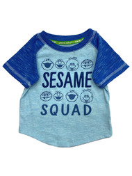 Sesame Street Squad Infant & Toddler Boys Blue Elmo Oscar Tee Shirt T-Shirt