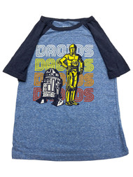 Jumping Beans Star Wars Boys Blue Short Sleeve Droids R2D2 Tee Shirt T-Shirt