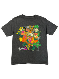 Splatoon 2 Boys Gray Short Sleeve Video Gamer T-Shirt Tee Shirt