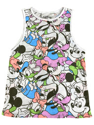 Disney Juniors Womens Mickey Mouse Tank Top Muscle Tee Shirt T-Shirt