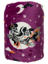 The Big One Oversized Plush Mickey Mouse Halloween Throw Blanket, 5' x 6' Purple