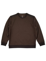 Van Heusen Flex Mens Delicioso Brown Classic-Fit Crewneck Pullover Sweatshirt