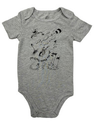 Infant Boys & Girls Gray Oh the Places You'll Go Dr Seuss Bodysuit 24 Months