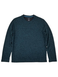 Van Heusen Mens Storm Blue Flex Fleece Crewneck Pullover Sweatshirt