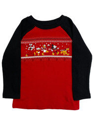 Disney Jumping Beans Infant Boys Mickey Mouse Donald Duck Holiday Tee Shirt