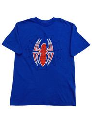 Marvel Boys Blue Short Sleeve Glow in Dark Spider-Man Spider Tee Shirt