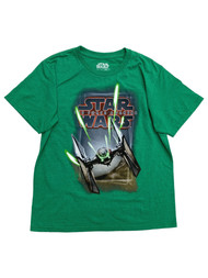 Star Wars Boys Green Short Sleeved Force Awakens T-Shirt Tee Shirt