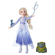 Disney Frozen 2 Elsa Fashion Doll with Pabbie & Salamander Figures Playset