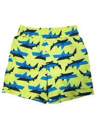 Infant & Toddler Boys Yellow & Blue Shark Swim Trunks Board Shorts