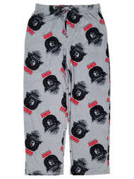 Mad Engine Mens Gray Smokey The Bear Lounge Pant Sleep Pants Pajama Bottoms