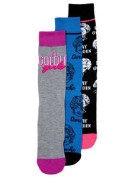 Bioworld Adult Mens 3 Pair Golden Girls Betty White Crew Socks Set