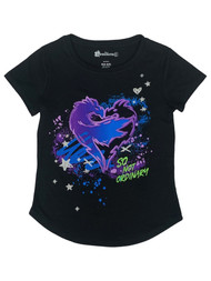 Disney Descendants Girls Black So Not Ordinary T-Shirt Tee Shirt