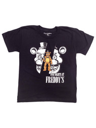 Five Nights At Freddy's Black Blue Short Sleeve Tee Shirt T-Shirt