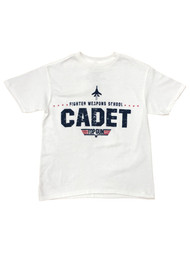 Top Gun Boys White Short Sleeve Cadet Tee Shirt