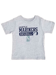 Seattle Mariners Baseball Toddler Boys Gray T-Shirt