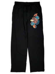 Marvel Avengers Infinity War Mens Black Knit Sleep Pant Pajama Bottoms