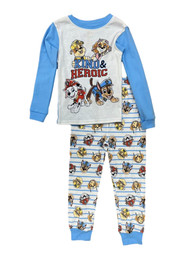 Paw Patrol Toddler Boys Kind & Heroic Blue & White 2 Piece Pajama Set