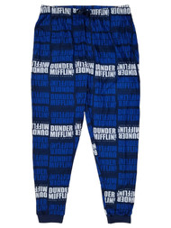 Bioworld Mens Blue The Office Jogger Style Sleep Pants Pajama Bottoms