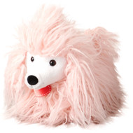 Valentines Day Wooly Pink Puppy Dog Stuffed Animal 11" Long Plush Pal