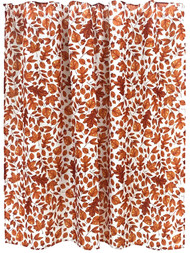 Celebrate Fall Harvest Leaves & Acorns Fabric Shower Curtain, Bronze Autumn Bath