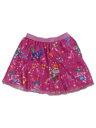 Trolls World Tour Girls Pink Poppy Branch & Barb Sequin Skirt