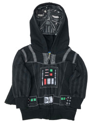 Star Wars Infant Boys Black Darth Vader Hoodie Sweatshirt Caped Jacket 12m