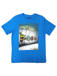 Pac-Man Boys Blue Short Sleeve Pac-man Gamer T-Shirt Tee Shirt