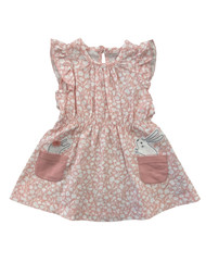 Carters Infant Baby Girls Pink Bunny Rabbit Floral Summer Dress