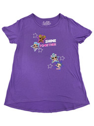 LOL Surprise! Girls Purple Shine Short Sleeve T-Shirt Tee