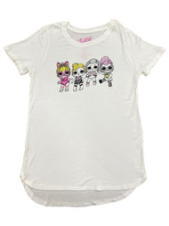 LOL Surprise! Girls White Short Sleeve T-Shirt Tee X-Large (14-16)