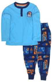 Space Jam Boys Blue Waffle Tune Squad Pajamas Shirt Sleep Pants Set
