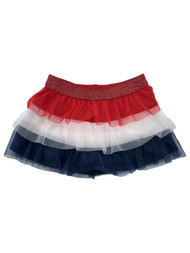 Infant & Toddler Girls Red White & Blue Patriotic 4th Of July Tutu Skirt