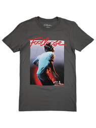 Footloose Mens Solid Gray Cut Loose Print Tee Short Sleeve T-Shirt
