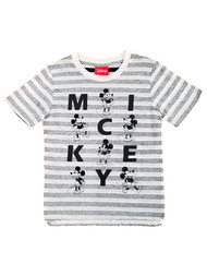 Disney Boys Short Sleeve Stripe Mickey Mouse T-Shirt Tee Shirt 5T