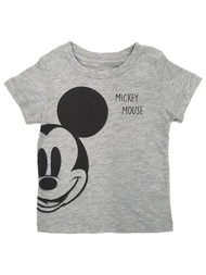 Disney Infant & Toddler Boys Gray Mickey Mouse Tee Shirt  T-Shirt