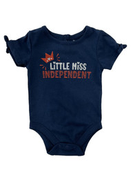 Infant Baby Girls Little Miss Independent 4TH Of July Patriotic Bodysuit