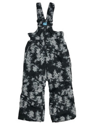 Iceburg Boys Black & Gray Tie Dye Snow Bibs Ski & Snowboard Pants