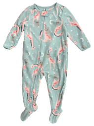 Carters Infant & Toddler Girls Giraffe & Koala Fleece Zip Up Sleeper Pajamas