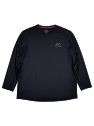 Realtree Mens Black Long Sleeve Performance Hunting Shirt