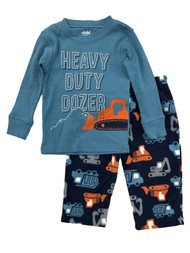Carters Infant & Toddler Boys Heavy Duty Dozer Construction Pajama Set