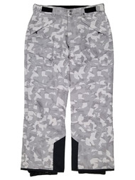 Iceburg Mens Gray Camouflage Insulated Outdoor Ski Snow Snowboard Pants Large