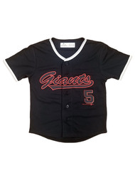 San Francisco Giants Baseball Yastrzemski Black Boys Jersey Shirt