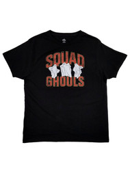 Mens Black Squad Ghouls Halloween Ghosts Tee Short Sleeve T-Shirt