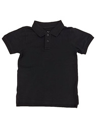 Toddler Boys Black Collared Two Button Polo Tee Shirt T-Shirt 4T