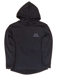 Realtree Boys Black Hoodie Sweatshirt Jacket With attached Gaiter
