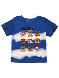 Paw Patrol Infant & Toddler Boys Blue Cloud Stripe Tee Shirt T-Shirt
