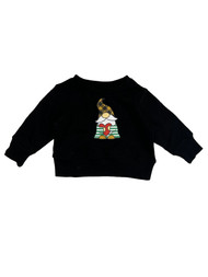Infant Boys Black Gnome Crew Neck Christmas Sweatshirt Top